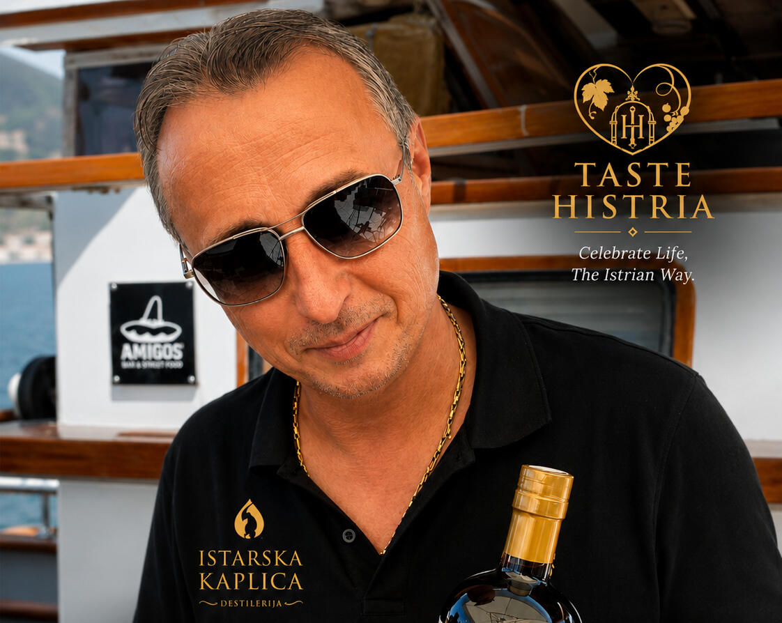 Masterdestiler Lernen Sie Goran Špehar kennen – den Master Distiller Istriens. Hinter jeder Flasche von Istarska Kapljica stehen die Leidenschaft, das Wissen und die Hingabe von Master Distiller Goran Špehar. Inspiriert von den reichen Traditionen Istriens und angetrieb